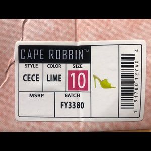 Cape Robbin Neon/Lime Cece Mule